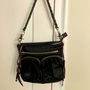 MZ Wallace Black Nylon Shoulder Bag
